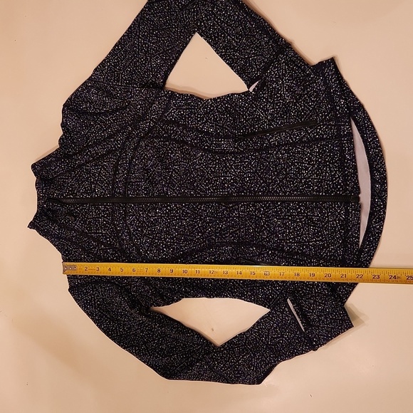 LULULEMON Classic DEFINE Jacket size 6 FREE SPIRIT Black Ice Gray *NULUX - Picture 8 of 9